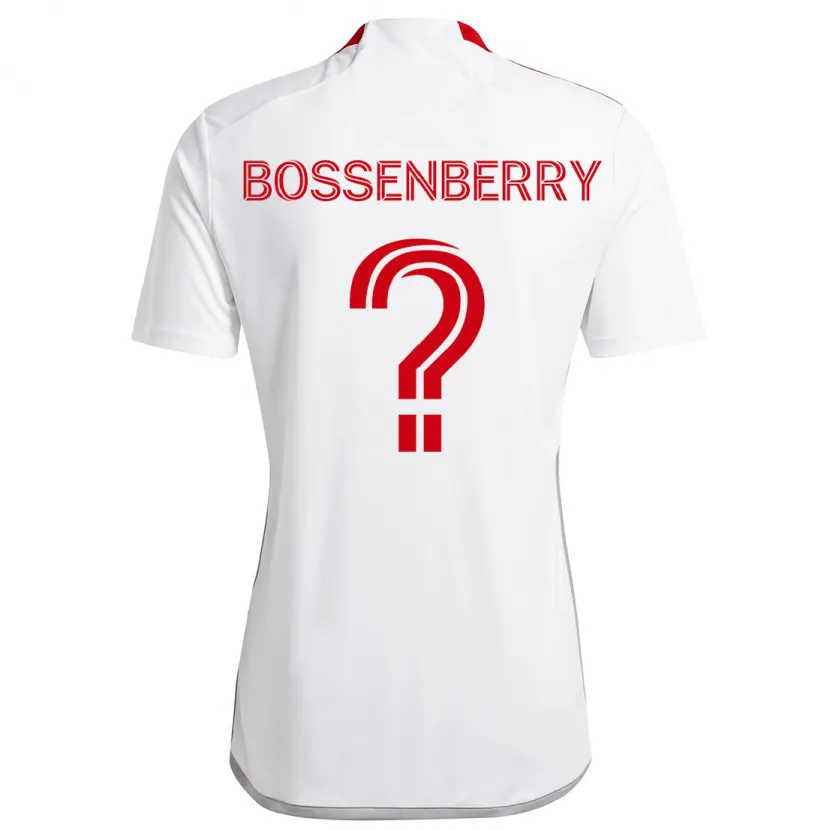 Danxen Kinderen Antone Bossenberry #0 Wit Rood Uitshirt Uittenue 2024/25 T-Shirt