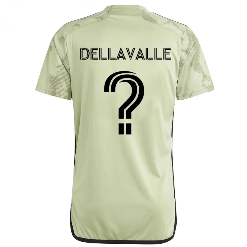 Danxen Kinderen Lorenzo Dellavalle #0 Licht Groen Uitshirt Uittenue 2024/25 T-Shirt