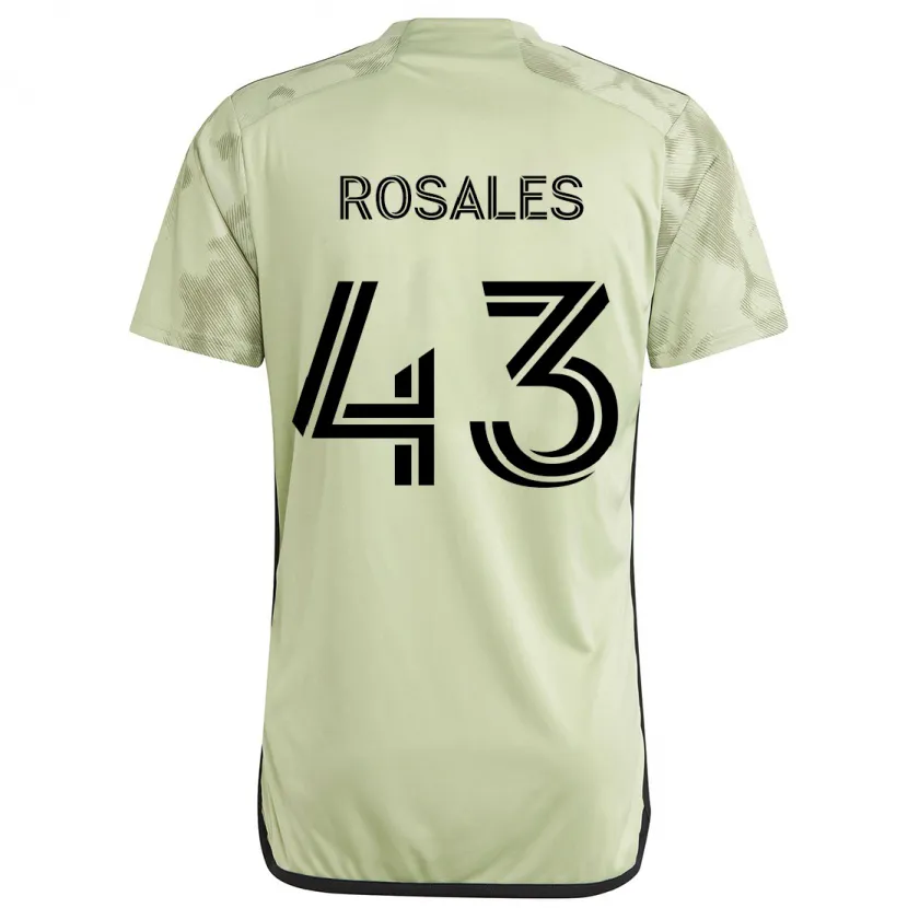 Danxen Kinderen Diego Rosales #43 Licht Groen Uitshirt Uittenue 2024/25 T-Shirt