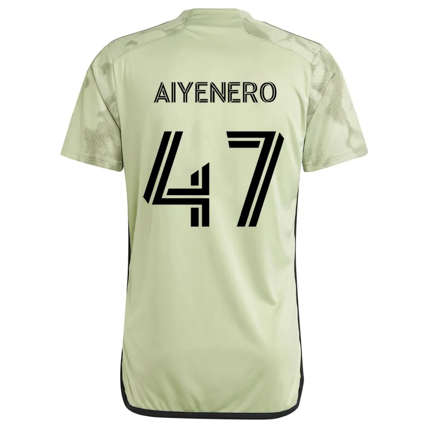 Danxen Kinderen Marius Aiyenero #47 Licht Groen Uitshirt Uittenue 2024/25 T-Shirt