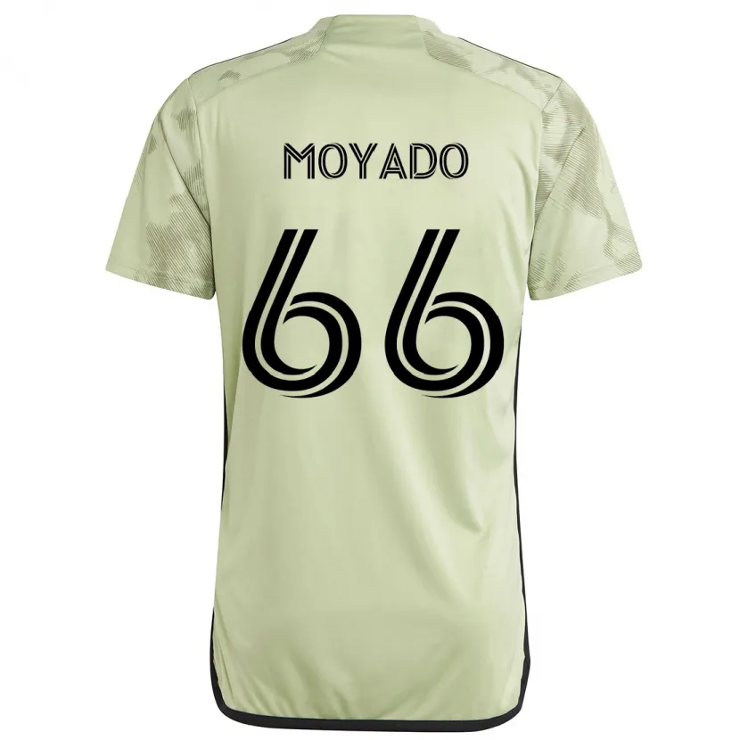 Danxen Kinderen Bryan Moyado #66 Licht Groen Uitshirt Uittenue 2024/25 T-Shirt