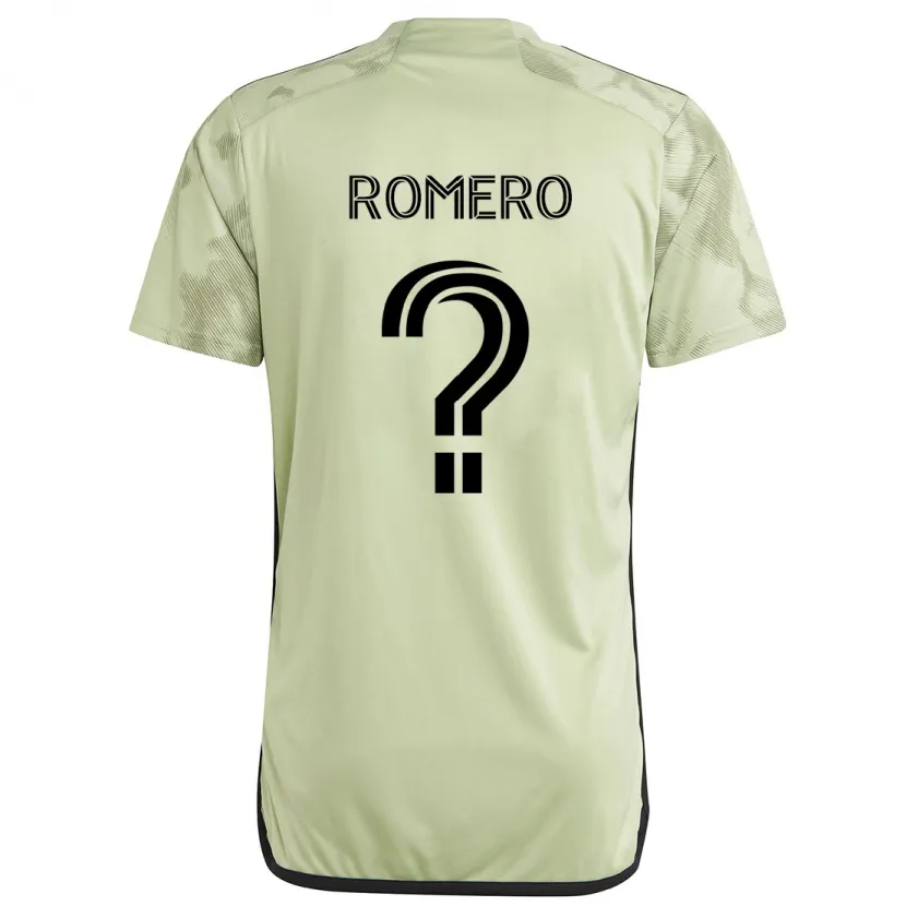 Danxen Kinderen James Romero #0 Licht Groen Uitshirt Uittenue 2024/25 T-Shirt