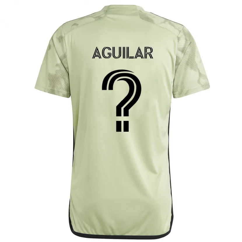 Danxen Kinderen Adrián Aguilar #0 Licht Groen Uitshirt Uittenue 2024/25 T-Shirt