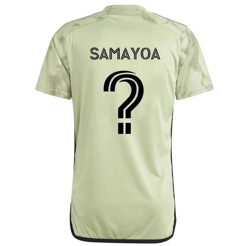 Danxen Kinderen Adriano Samayoa #0 Licht Groen Uitshirt Uittenue 2024/25 T-Shirt