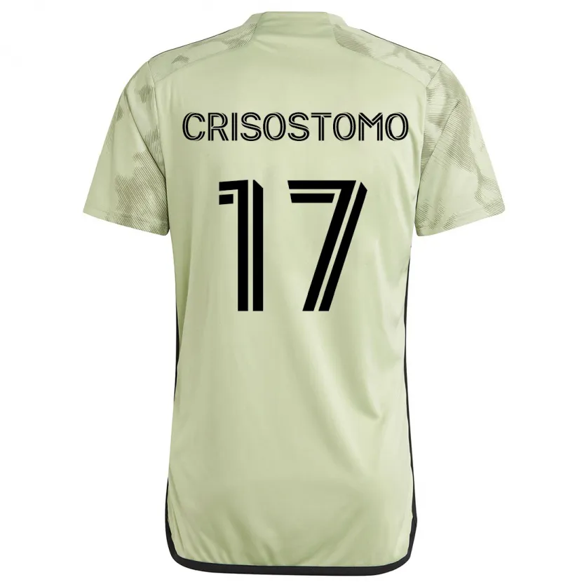 Danxen Kinderen Danny Crisostomo #17 Licht Groen Uitshirt Uittenue 2024/25 T-Shirt