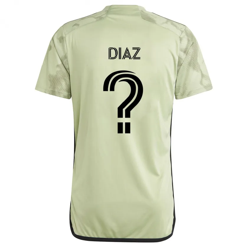 Danxen Kinderen Christian Díaz #0 Licht Groen Uitshirt Uittenue 2024/25 T-Shirt