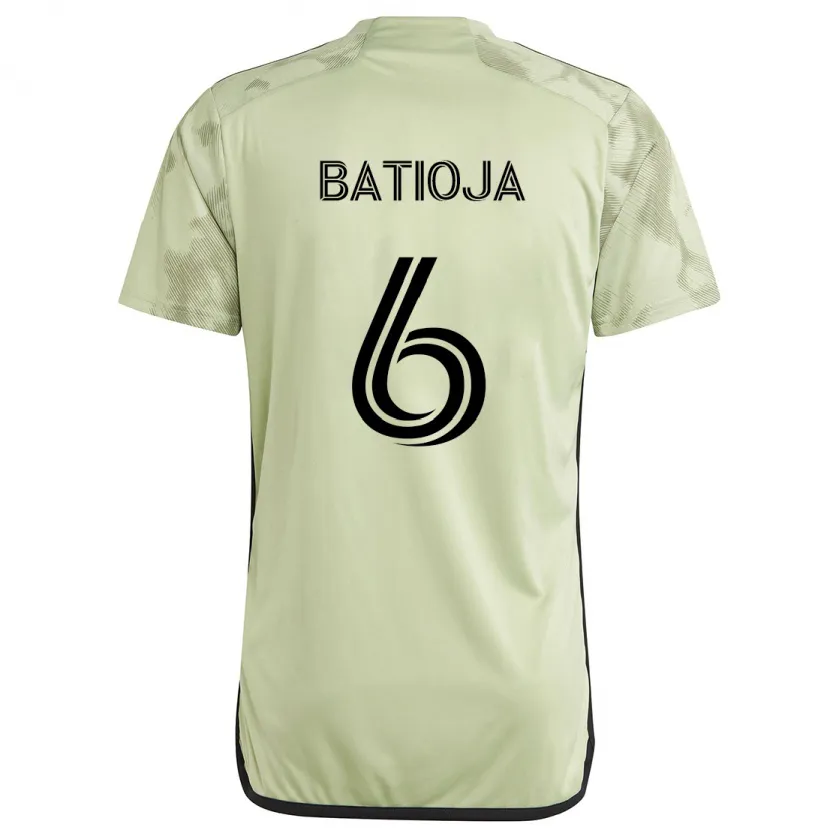 Danxen Kinderen Jeremy Batioja #6 Licht Groen Uitshirt Uittenue 2024/25 T-Shirt