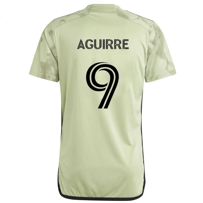 Danxen Kinderen Dustin Aguirre #9 Licht Groen Uitshirt Uittenue 2024/25 T-Shirt