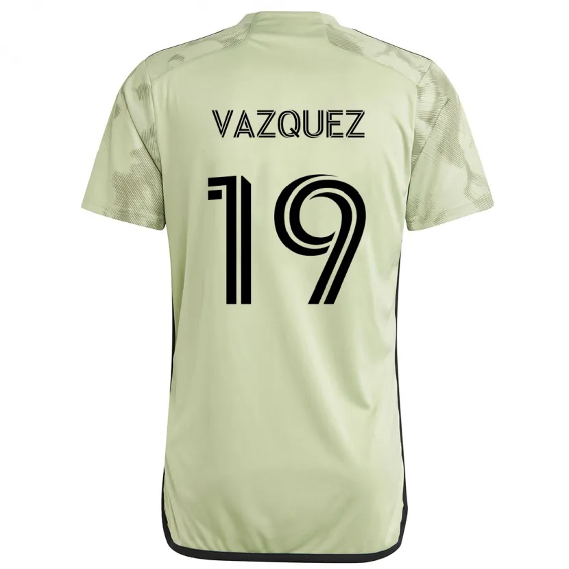 Danxen Kinderen Favian Vazquez #19 Licht Groen Uitshirt Uittenue 2024/25 T-Shirt