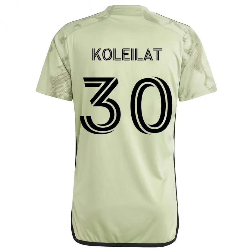 Danxen Kinderen Jassem Koleilat #30 Licht Groen Uitshirt Uittenue 2024/25 T-Shirt