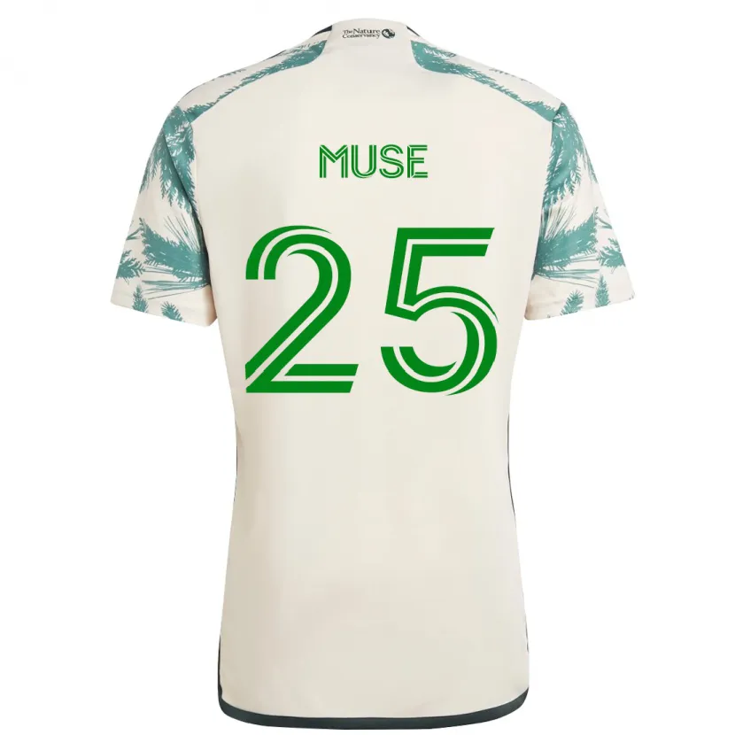 Danxen Kinderen Trey Muse #25 Beigebruin Uitshirt Uittenue 2024/25 T-Shirt