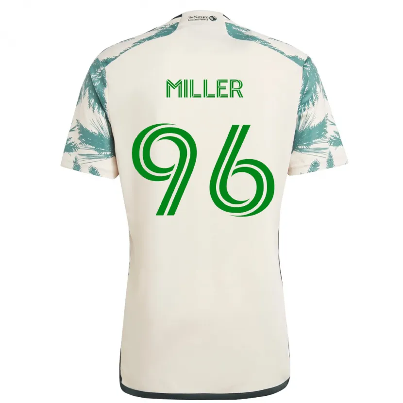 Danxen Kinderen Carver Miller #96 Beigebruin Uitshirt Uittenue 2024/25 T-Shirt