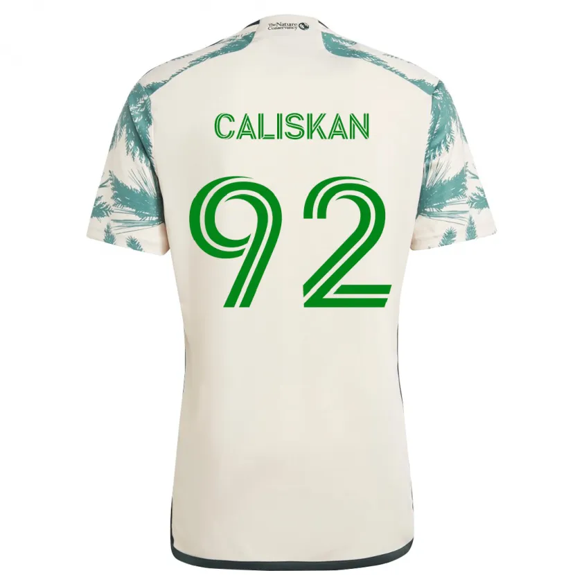 Danxen Kinderen Noel Caliskan #92 Beigebruin Uitshirt Uittenue 2024/25 T-Shirt