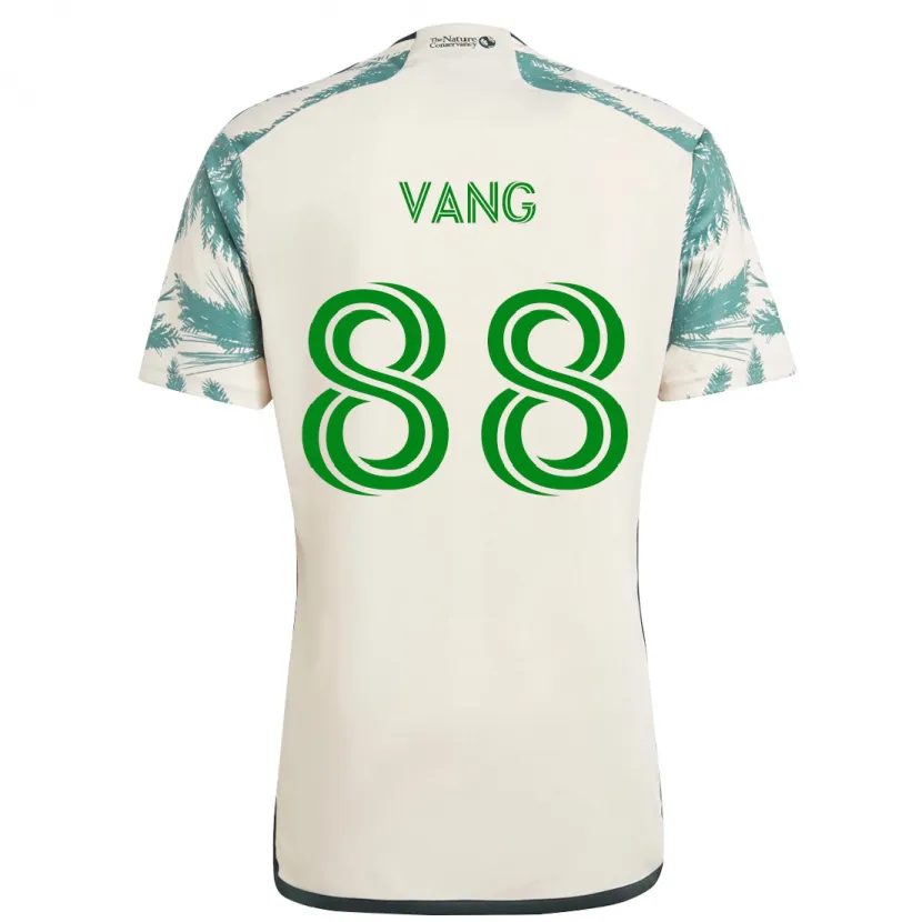 Danxen Kinderen Michael Vang #88 Beigebruin Uitshirt Uittenue 2024/25 T-Shirt