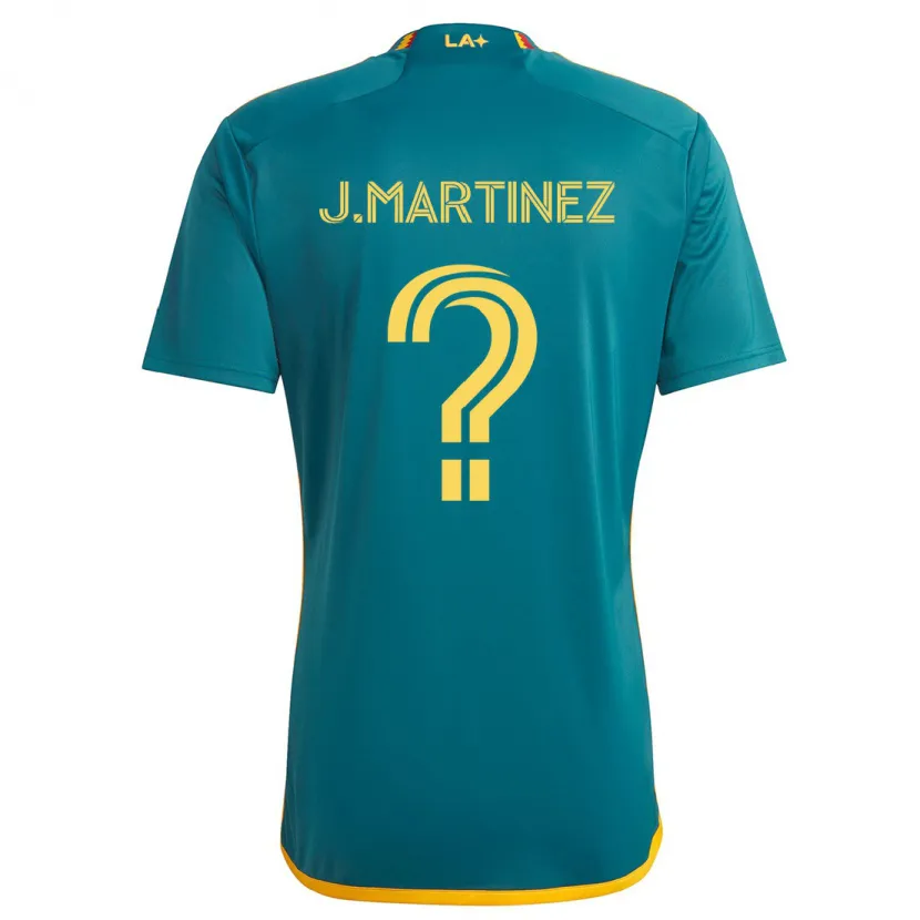 Danxen Kinderen Juan Martinez #0 Groen Geel Uitshirt Uittenue 2024/25 T-Shirt