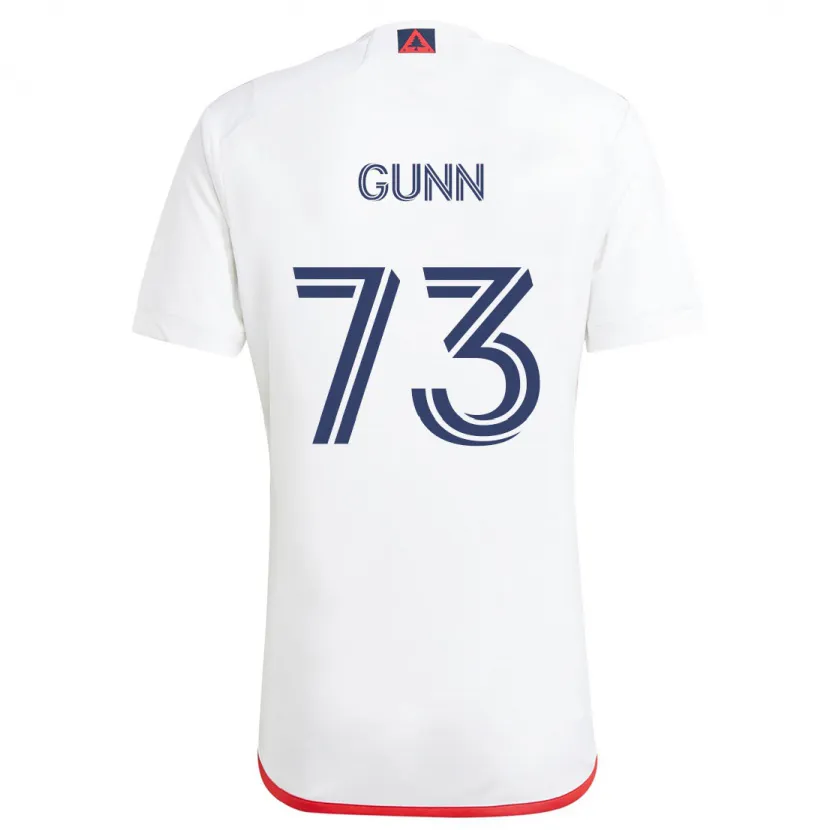 Danxen Kinderen Jd Gunn #73 Wit Rood Uitshirt Uittenue 2024/25 T-Shirt