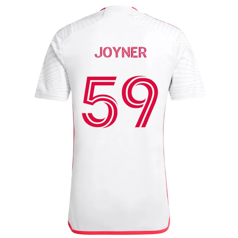 Danxen Kinderen Mykhi Joyner #59 Wit Rood Uitshirt Uittenue 2024/25 T-Shirt