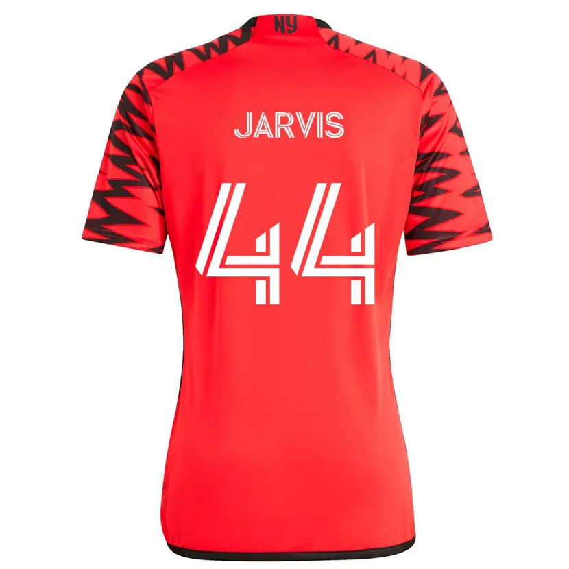 Danxen Kinderen Aiden Jarvis #44 Rood Zwart Wit Uitshirt Uittenue 2024/25 T-Shirt