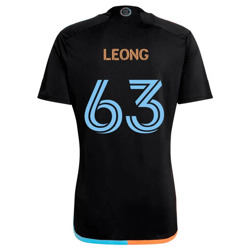 Danxen Kinderen Matthew Leong #63 Zwart Oranje Blauw Uitshirt Uittenue 2024/25 T-Shirt