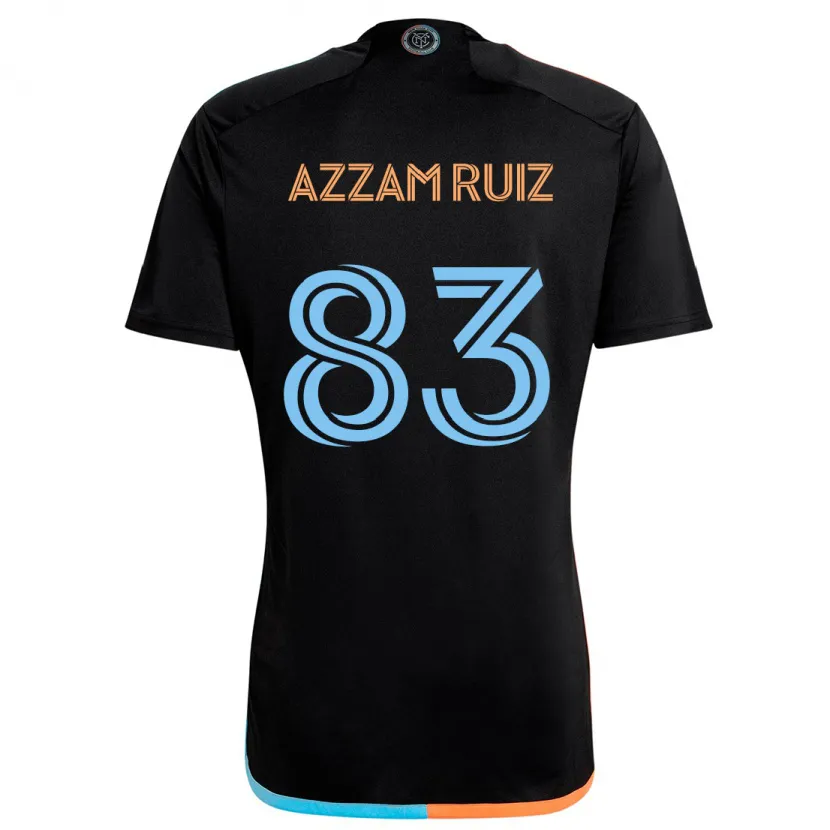 Danxen Kinderen Camil Azzam Ruiz #83 Zwart Oranje Blauw Uitshirt Uittenue 2024/25 T-Shirt