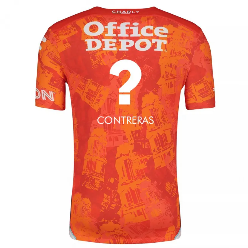 Danxen Kinderen Ari Contreras #0 Oranje Wit Uitshirt Uittenue 2024/25 T-Shirt