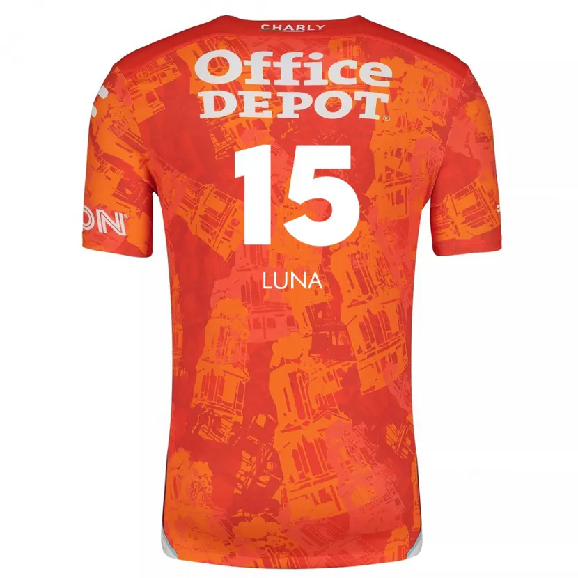 Danxen Kinderen Israel Luna #15 Oranje Wit Uitshirt Uittenue 2024/25 T-Shirt