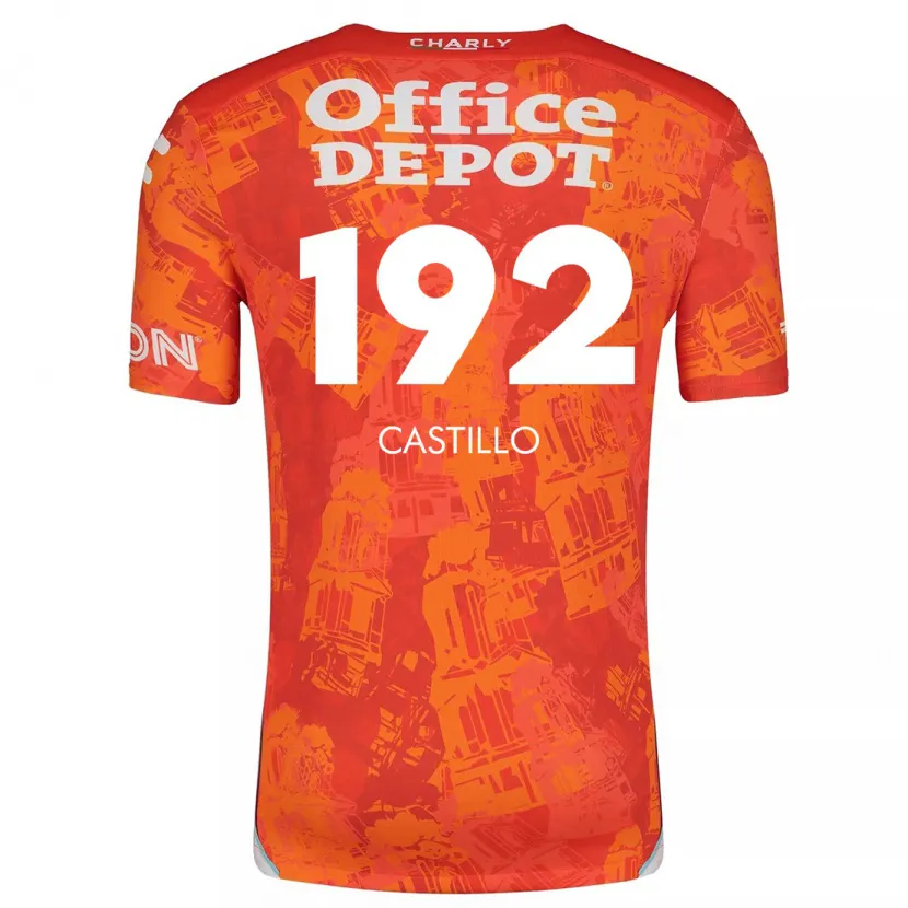 Danxen Kinderen José Castillo #192 Oranje Wit Uitshirt Uittenue 2024/25 T-Shirt