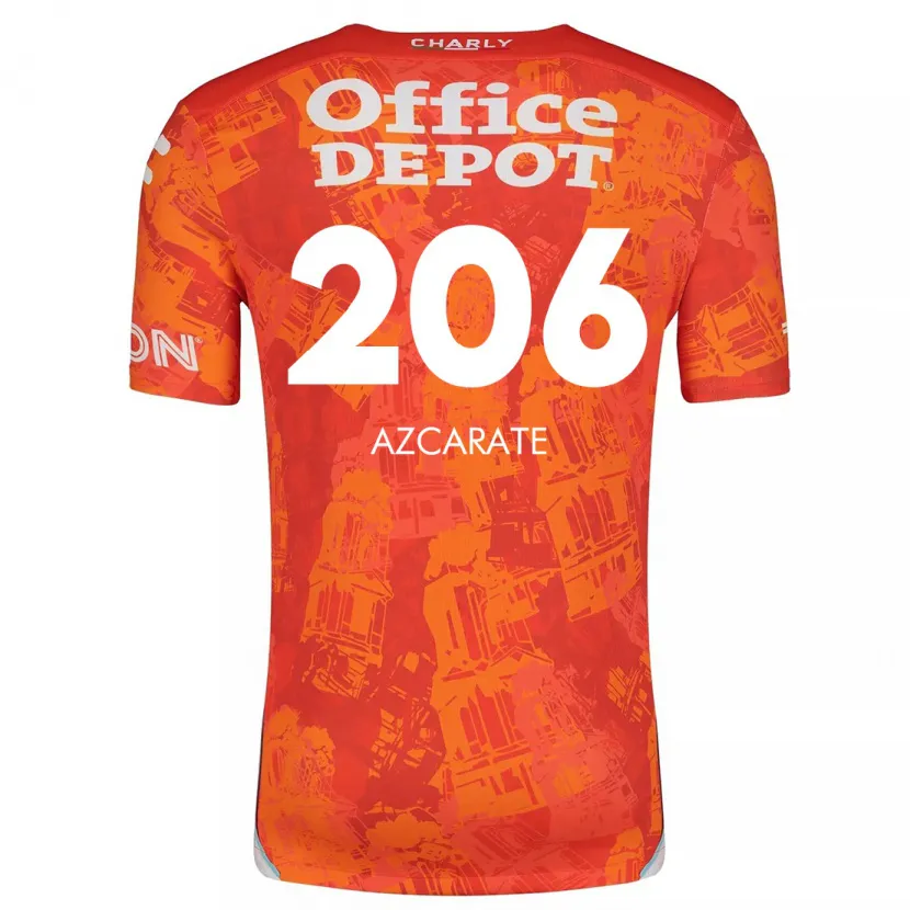 Danxen Kinderen Yerar Azcárate #206 Oranje Wit Uitshirt Uittenue 2024/25 T-Shirt