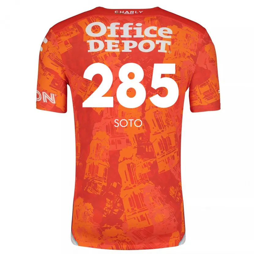 Danxen Kinderen Edwin Soto #285 Oranje Wit Uitshirt Uittenue 2024/25 T-Shirt