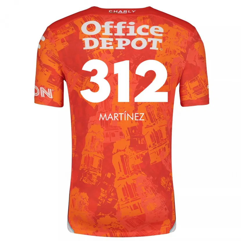 Danxen Kinderen Ulises Martínez #312 Oranje Wit Uitshirt Uittenue 2024/25 T-Shirt