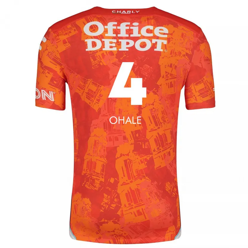 Danxen Kinderen Osinachi Ohale #4 Oranje Wit Uitshirt Uittenue 2024/25 T-Shirt