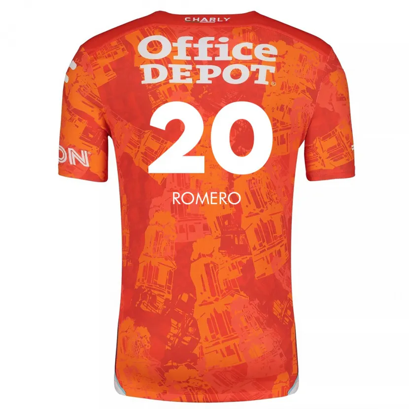 Danxen Kinderen Tamara Romero #20 Oranje Wit Uitshirt Uittenue 2024/25 T-Shirt