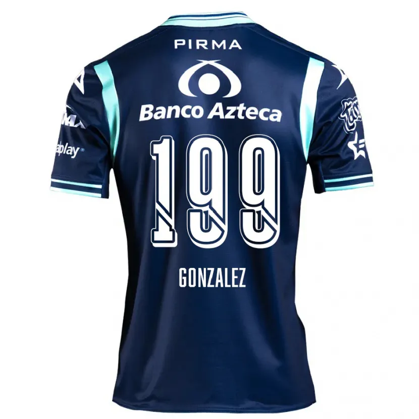 Danxen Kinderen Samuel González #199 Marineblauw Uitshirt Uittenue 2024/25 T-Shirt