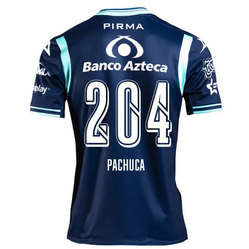 Danxen Kinderen José Pachuca #204 Marineblauw Uitshirt Uittenue 2024/25 T-Shirt