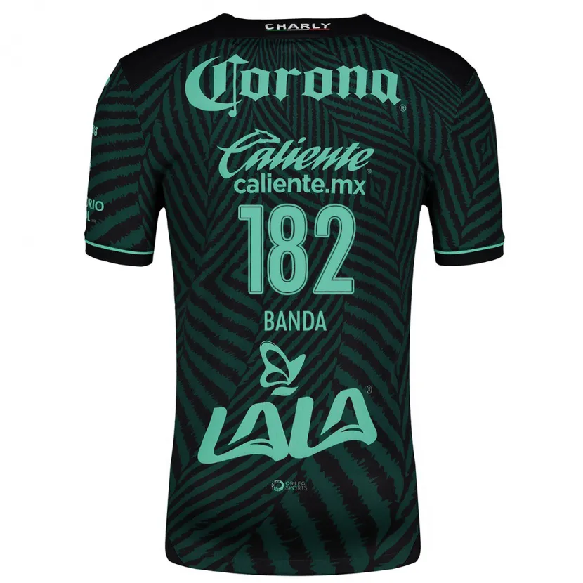 Danxen Kinderen Iker Banda #182 Zwart Groen Uitshirt Uittenue 2024/25 T-Shirt