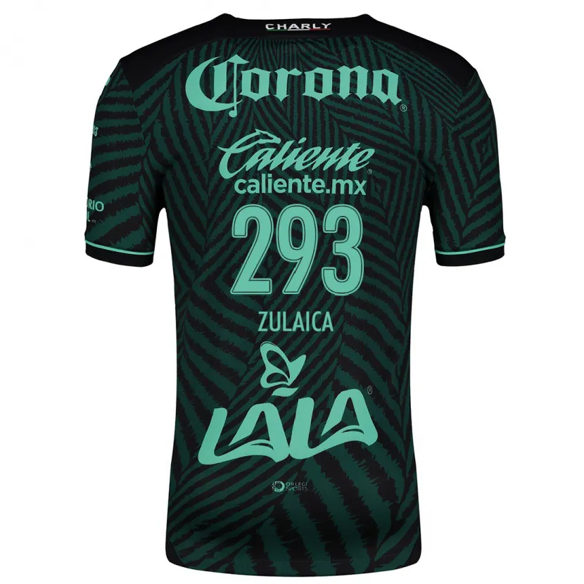 Danxen Kinderen José Zulaica #293 Zwart Groen Uitshirt Uittenue 2024/25 T-Shirt