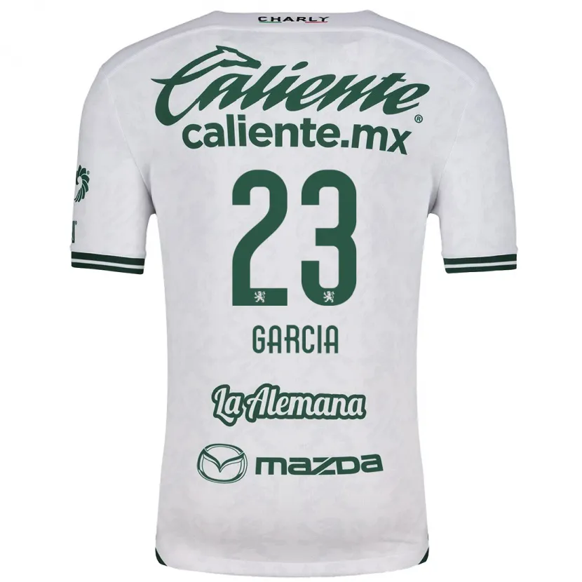 Danxen Kinderen Óscar García #23 Wit Groen Uitshirt Uittenue 2024/25 T-Shirt