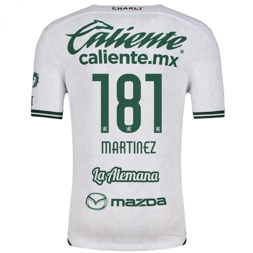 Danxen Kinderen Irving Martínez #181 Wit Groen Uitshirt Uittenue 2024/25 T-Shirt