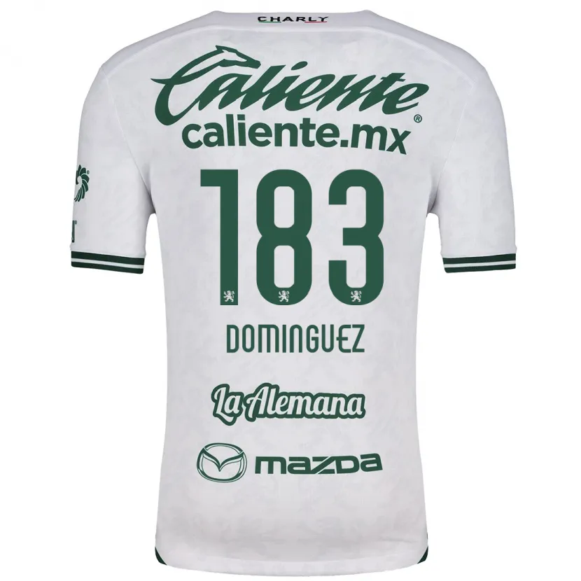 Danxen Kinderen Jesús Domínguez #183 Wit Groen Uitshirt Uittenue 2024/25 T-Shirt