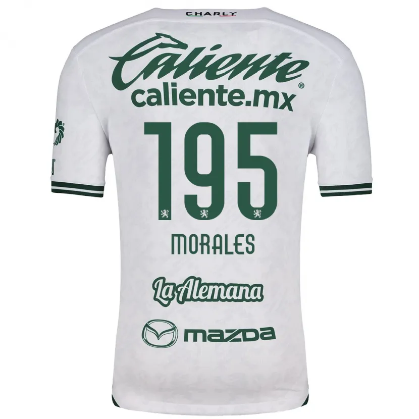 Danxen Kinderen Daniel Morales #195 Wit Groen Uitshirt Uittenue 2024/25 T-Shirt