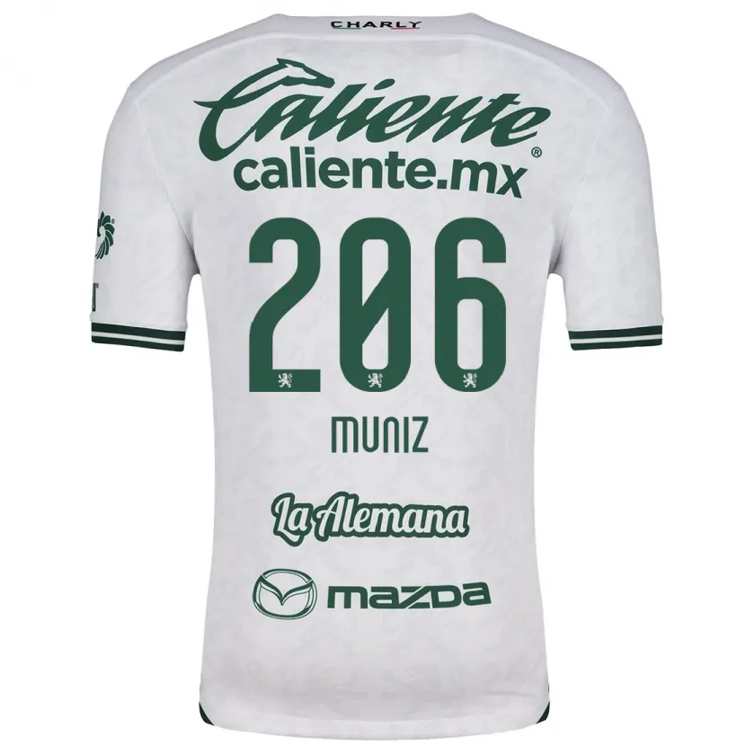 Danxen Kinderen Isaác Muñíz #206 Wit Groen Uitshirt Uittenue 2024/25 T-Shirt