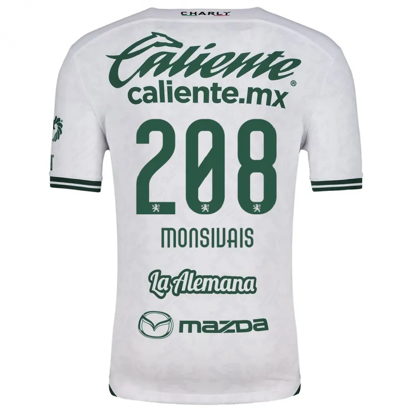 Danxen Kinderen Daniel Monsivaís #208 Wit Groen Uitshirt Uittenue 2024/25 T-Shirt