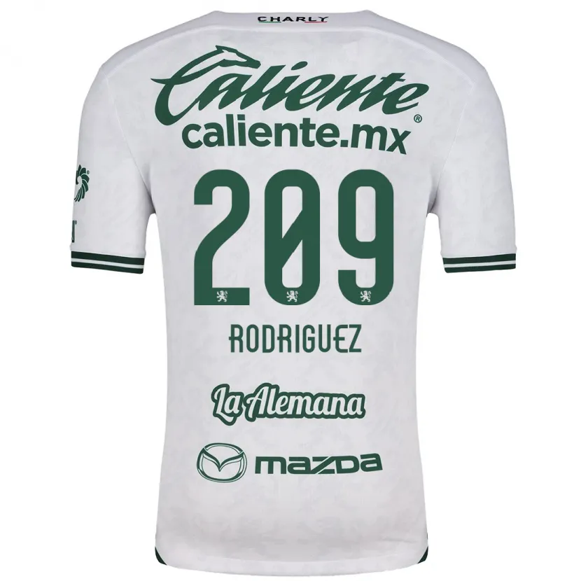 Danxen Kinderen Víctor Rodríguez #209 Wit Groen Uitshirt Uittenue 2024/25 T-Shirt