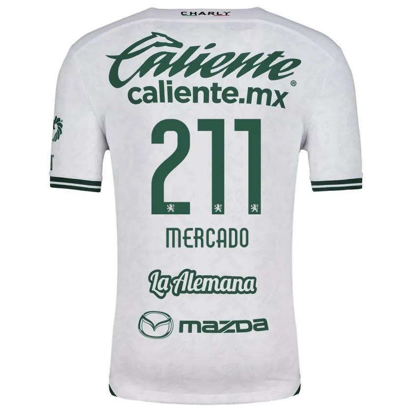 Danxen Kinderen Diego Mercado #211 Wit Groen Uitshirt Uittenue 2024/25 T-Shirt