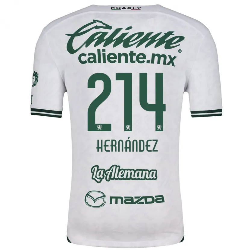 Danxen Kinderen Iván Hernández #214 Wit Groen Uitshirt Uittenue 2024/25 T-Shirt