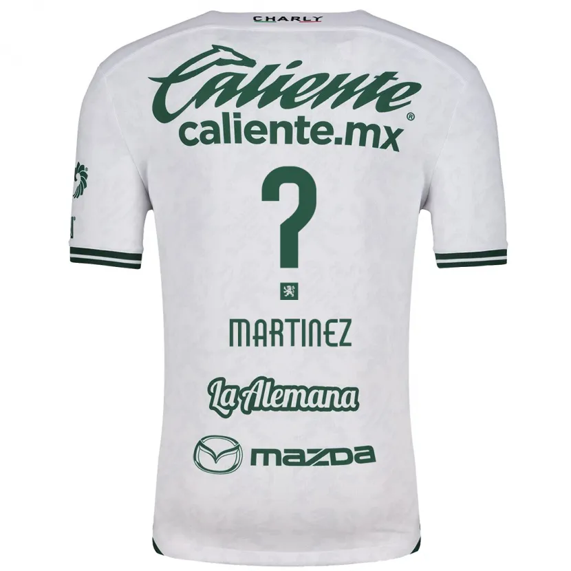 Danxen Kinderen Edson Martínez #0 Wit Groen Uitshirt Uittenue 2024/25 T-Shirt