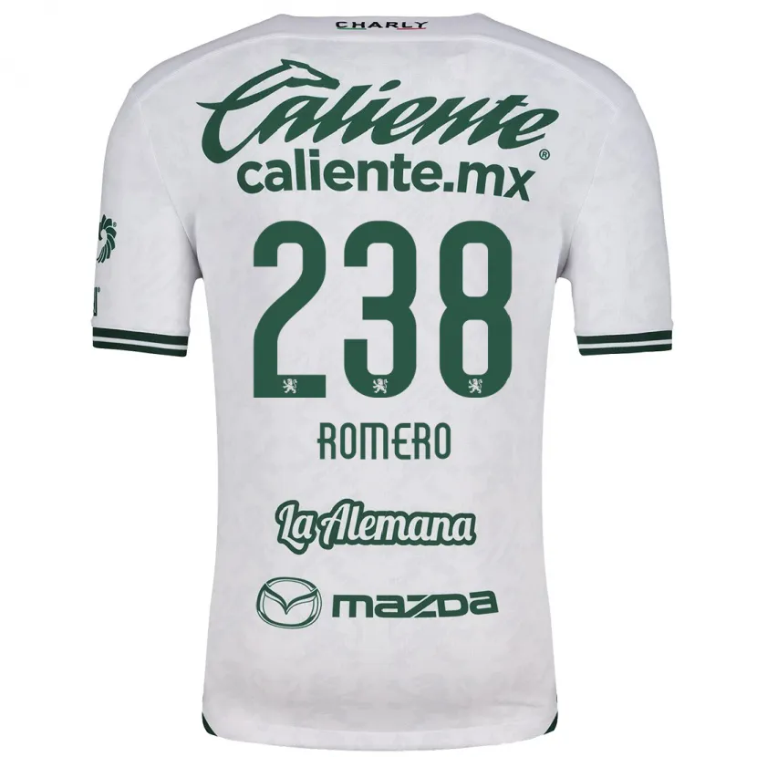 Danxen Kinderen Paulo Romero #238 Wit Groen Uitshirt Uittenue 2024/25 T-Shirt