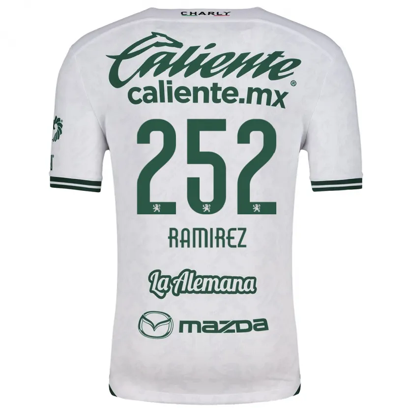 Danxen Kinderen Luis Ramírez #252 Wit Groen Uitshirt Uittenue 2024/25 T-Shirt