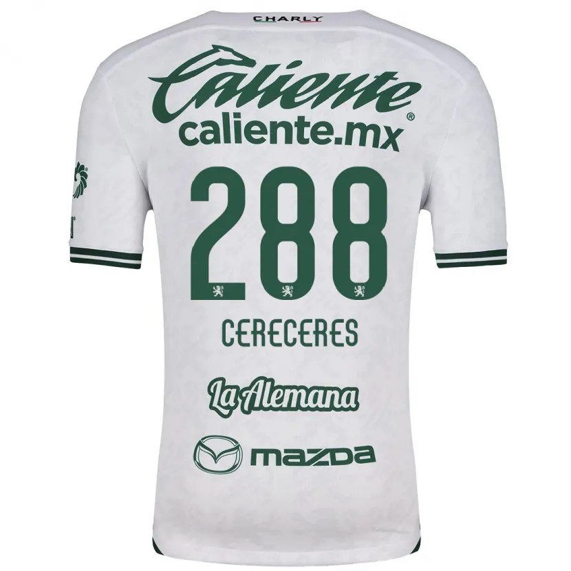 Danxen Kinderen Thomas Cereceres #288 Wit Groen Uitshirt Uittenue 2024/25 T-Shirt