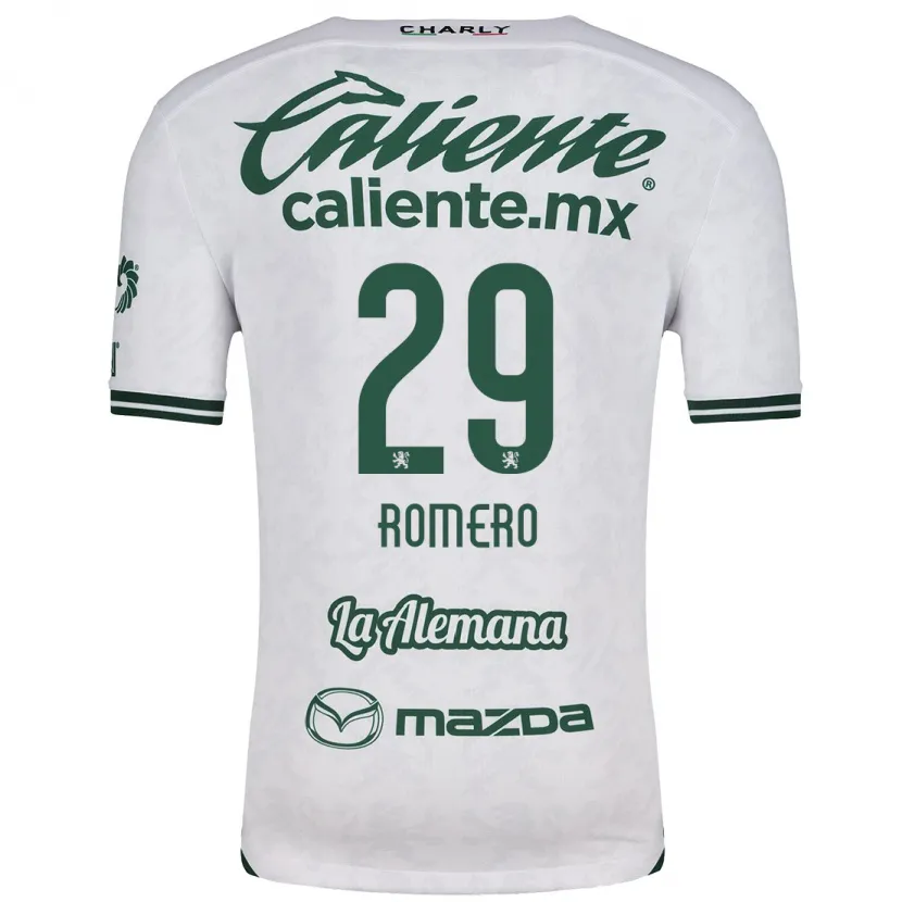 Danxen Kinderen Lucas Romero #29 Wit Groen Uitshirt Uittenue 2024/25 T-Shirt